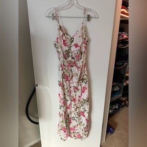 Midi Floral Print Spaghetti strap dress Zara